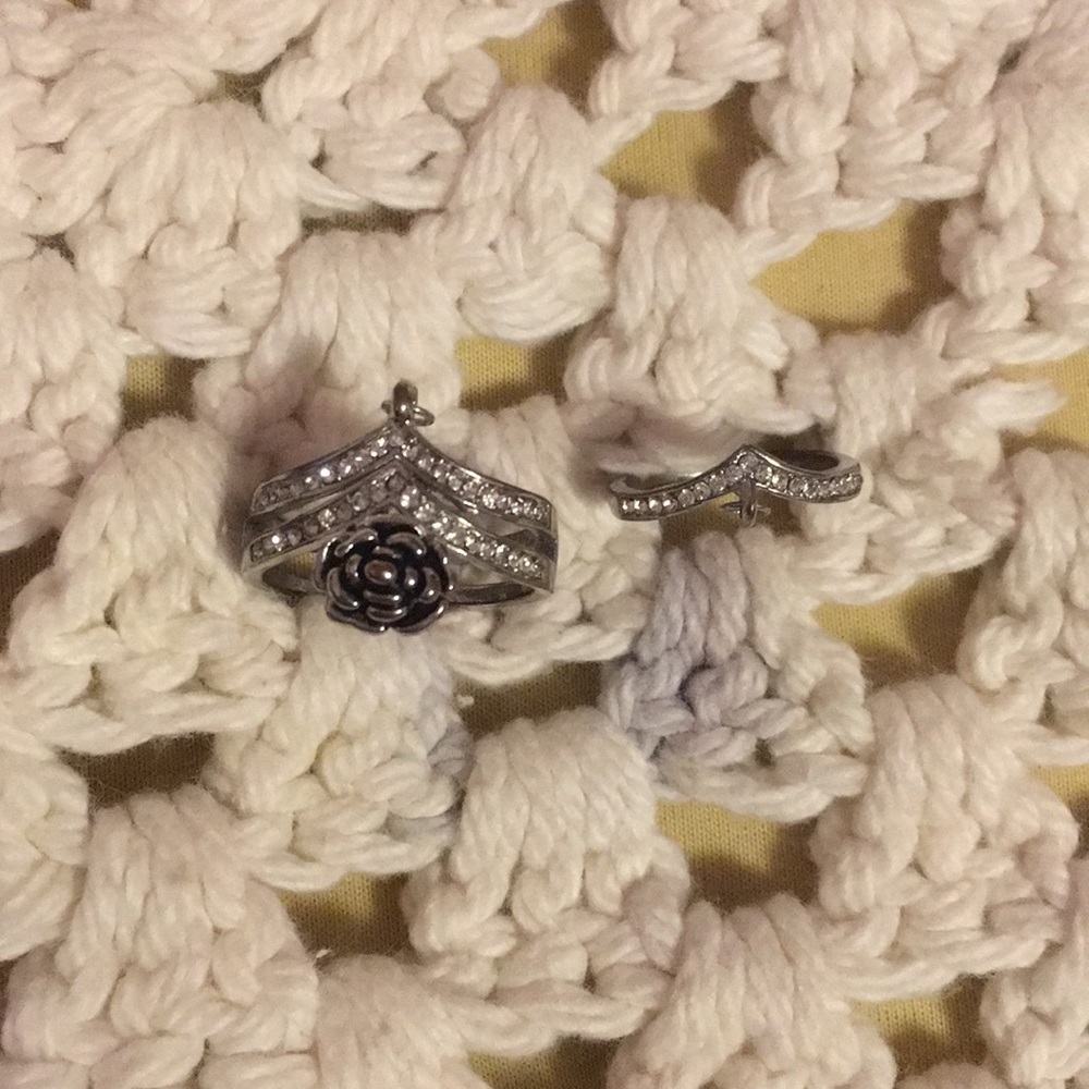 Set of Silver Rings